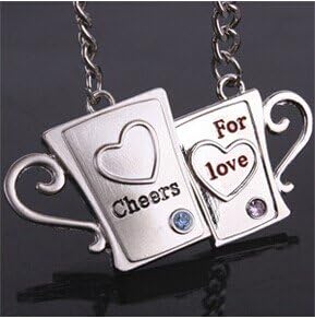 Couple Keychain Metal Boy Girl Sweet Key Chain Ring Key Ring Chain For Lovers (#AAA-2)