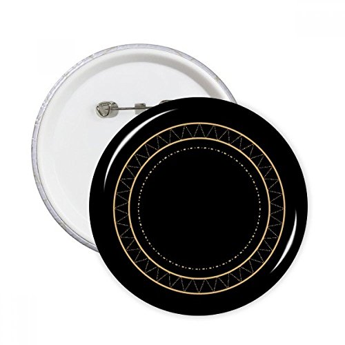 Badge rond motif totem cercle pour personnalisation de vêtements - Lot de 5 pins multicolores M