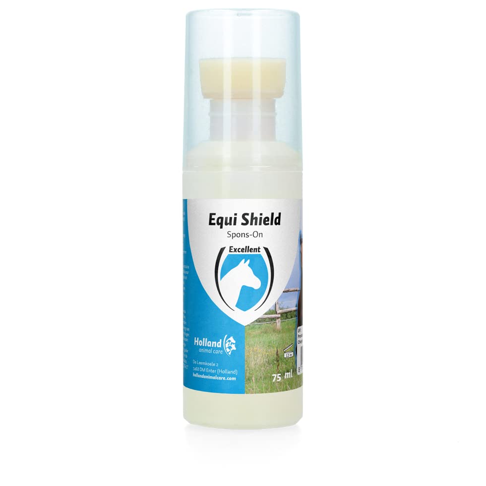 Equi Shield Spons-On de EXCELLENT, repelente líquido de 75 ml para cuidado equino