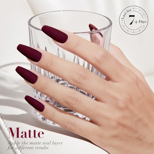 Image of AZUREBEAUTY Dark Red Quick Dry Nail Polish