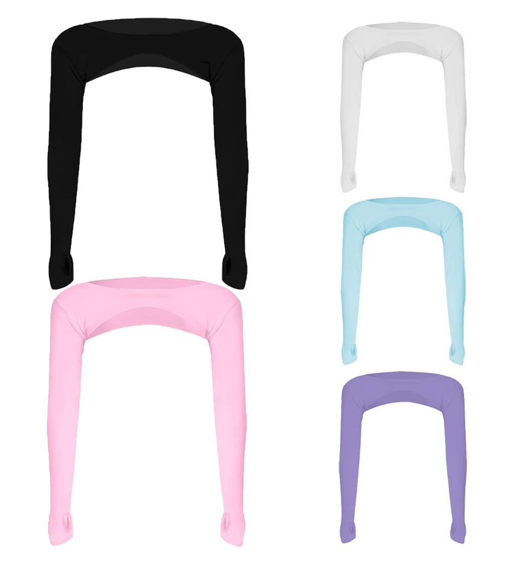 Schutzarmmanschetten Schal mit Fingerlöchern Multicolor 25x15cm for Outdoor-Sport(Mixed10#)