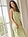 CIDER Formal Dresses for Women Wedding Guest Dresses Summer Maxi Dress Sleeveless Mesh Ruffle Cocktail Bodycon Dress 2025: Green, XS