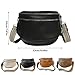 RSHuiOUXX Fashionable Wide Strap Shoulder Bag Simple Casual Crossbody Bag Solid Color Commuting Chest Bag for Travel Work