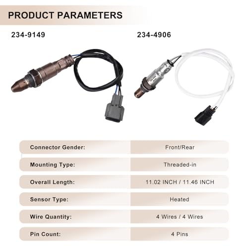 Sensor de Oxígeno para Nissan Rogue 2014-2019 Set de 2 miniatura 4