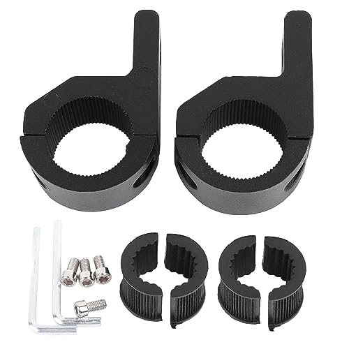 Grcfumo 1 par de braçadeira de tubo de refletor LED, braçadeira de luz LED de liga de alumínio, braç