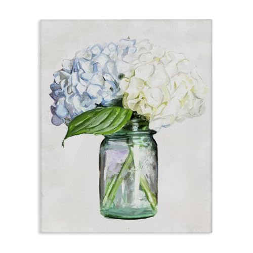 Stupell Industries 'Country Jar Hydrangea Bouquet'| Canvas Art by Stupell Industries - Used condition - US$42.88