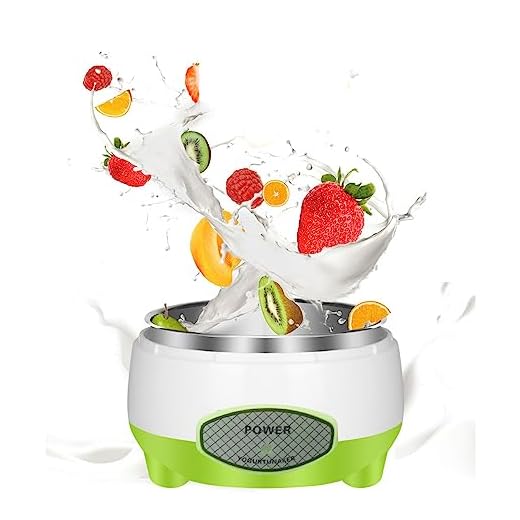 Fabricante de Iogurte, Fabricantes Automáticos de Iogurte, Máquina de Fazer Iogurte, Recipiente de Aço Inoxidável, Fabricante de Iogurte para Iogurte Caseiro Faça você Mesmo (Plugue UE 220V)