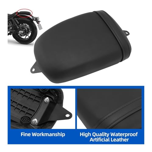 Cojín de asiento trasero para moto Rebel 1100 CMX 2021-2023 negro 5