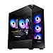 iBUYPOWER Element Black Gaming PC Desktop Computer AMD Ryzen 7 8700F CPU, NVIDIA GeForce RTX 5060 8GB GPU, 32GB DDR5 RGB 5200MHz RAM, 1TB NVMe SSD, Windows 11 Home, Gamer Keyboard, Mouse - EBA7N5602