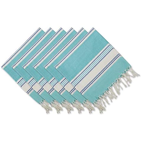 DII Tidal Stripe Cotton Napkin Set of 6 Cover