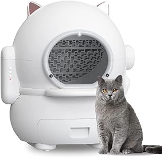Self Cleaning Cat Litter Box, Extra-Large Automatic Cat Litter Tray Odor Removal No Scooping Smart Automatic Cat Toilet for Multiple Cats