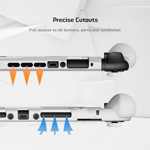 PlayVital Funda Protectora con Agarre Intercambiable para Nintendo Switch 2 (2025), Carcasa TPU Dockable con Tapas para Joysticks, Accesorios Antigolpes - Serie Beyond-Grip (Blanco) - imagen 9