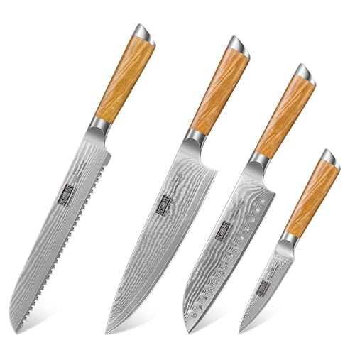 Set Cuchillos Cocina 3 Piezas Acero Inox Base
