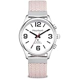 Hearkent Talking Watch for Visually Impaired and Seniors, Large Numbers, Voice Speak Watch for Blind and Elderly, with Clear American Accent(Pink)