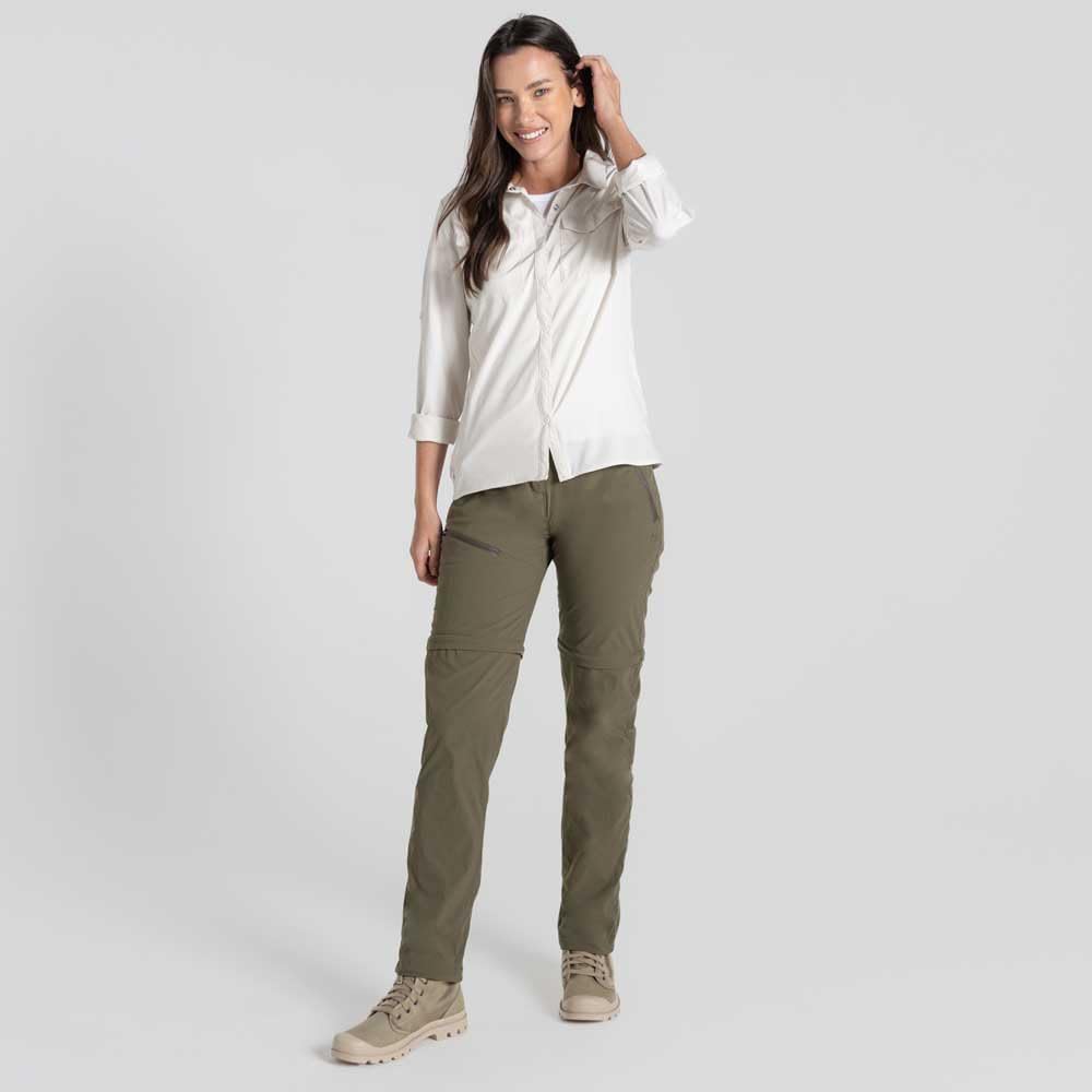 Craghoppers NosiLife Zip-Off Tropenhose/Wanderhose Shorts für Damen Insektenabweisend