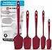 DI ORO® - Lot de spatules en silicone - Cuillère et spatules maryses silicones résistantes à 315 ºC - Design sans coutures - Silicone professionnel antiadhésif avec âme en acier inoxydable