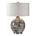 Uttermost Tamula Distressed Blue-Gray Ceramic Table Lamp