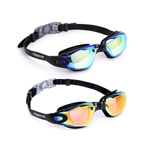 Vorshape Swim Goggles Pack of 2 Swimming Goggle No Leaking