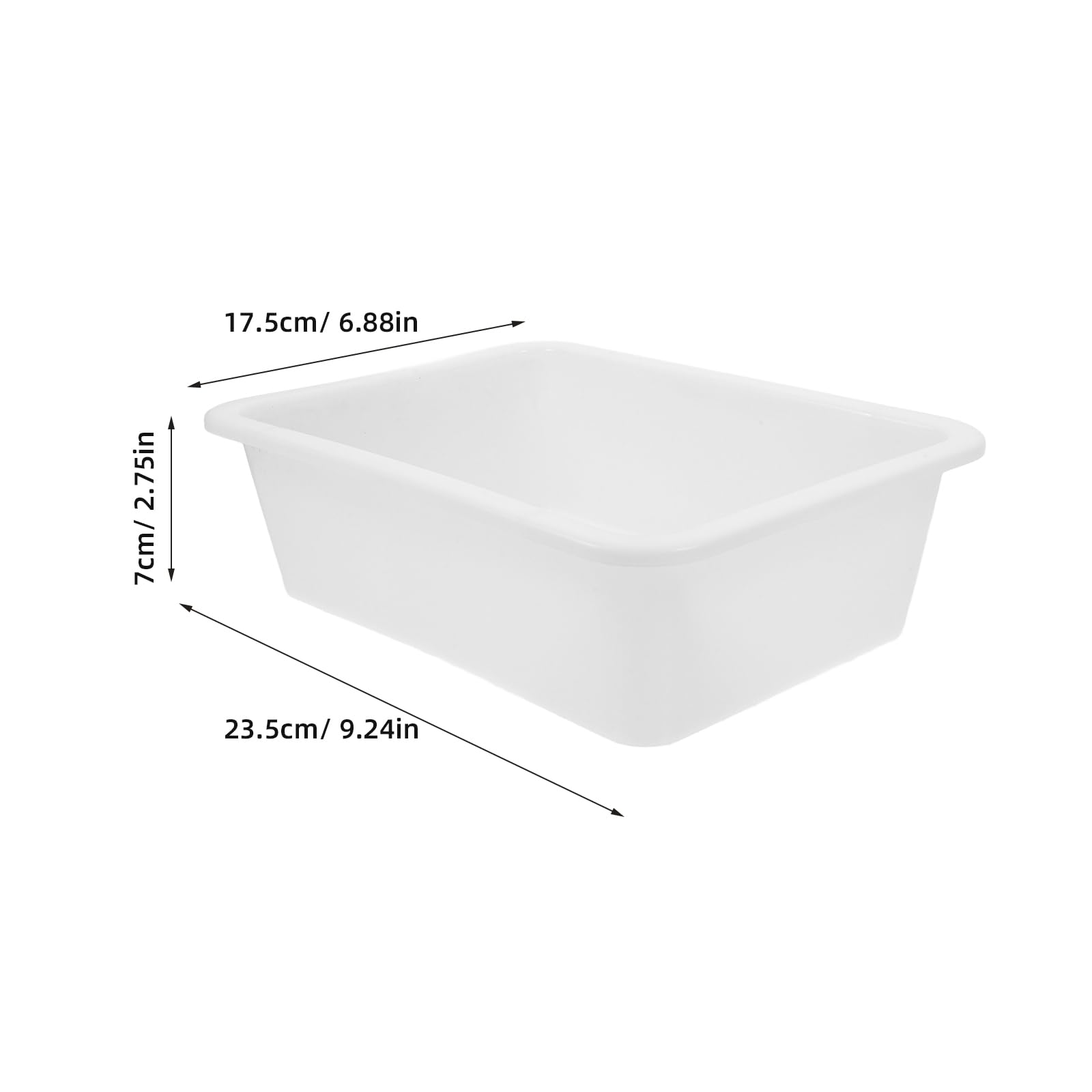 ULTECHNOVO 3 vassoi quadrati da laboratorio per esperimenti chimici, a prova di perdite, in plastica robusta per forniture