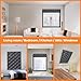 Window Thermal Heat Blocker, 3-Layer Heavy Oxford Cotton Draft-Proof, Self-Adhesive Tool-Free, Blocks Cold for Living Room/Balcony Windows (Black 135x170cm)