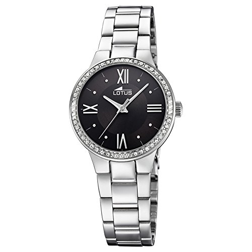 Lotus Grace 18391/2 montre bracelet pour femmes avec zircons et boîtier acier
