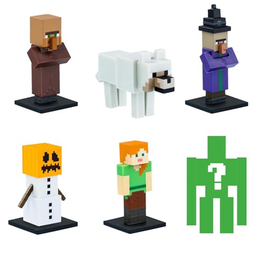 BANDAI Minecraft, Pack of 6 Collectable Figures, Box of 6 Small Figures Including 1 Secret, Video Game and Minecraft Movie - Image 2