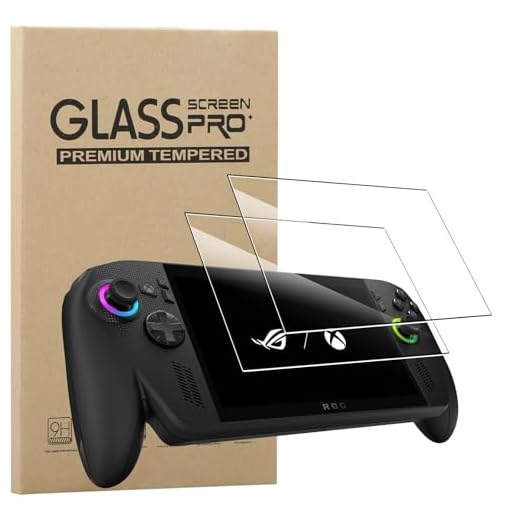 MEMELOKA Schutzfolie für ASUS ROG Xbox Ally/ROG Xbox Ally X, 2 Stück [Hohe Empfindlichkeit][Anti-Bläschen][Anti-Fingerabdruck] 9H Härte Anti-Kratzen Gehärtetes Glas Displayschutz