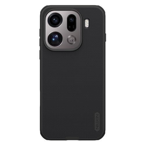 Image of Nillkin Case for Oppo Find X9 Pro (6.78 inch Inch) Super Frosted Shield Pro Magnetic Hard Back Soft Border (PC + TPU) Cover Raised Bezel Camera Protect Black Color