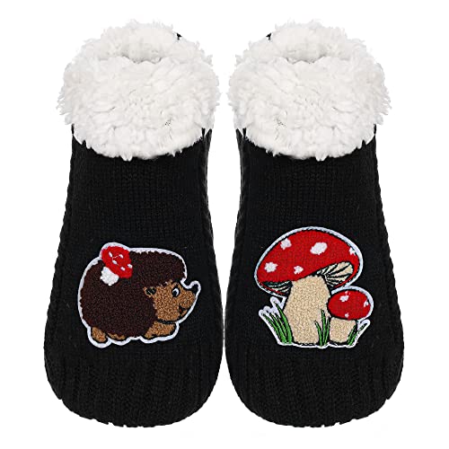Image of ZYZX Cute Animal Slipper Socks for Women with Grips,Fuzzy Socks Indoor