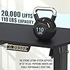 SHW 40-Inch Electric Height Adjustable Standing Desk with Drawer, Memory Preset and Cable Management Tray, Black