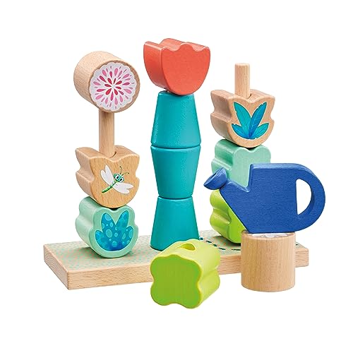Jeu Plug-in Fleurs en Bois Selecta 62086 Tulips Garden 14 pièces - 5