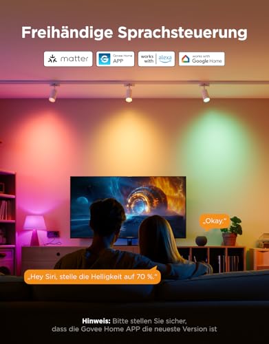 Govee Smarte Glühbirne E14, RGBWW LED Lampe, 450LM, Smart Bulb,2 Stück – Ansicht 3