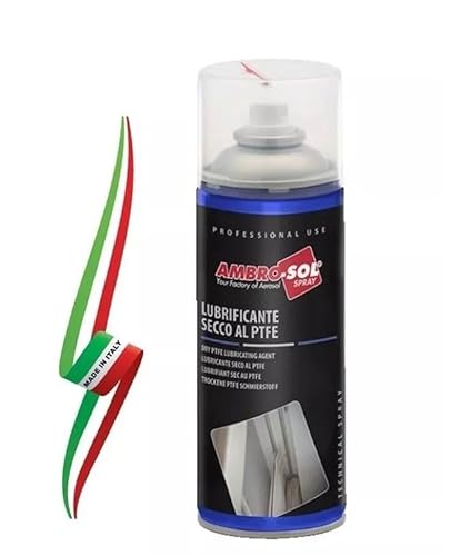 LUBRIFICANTE SPRAY SECCO AL PTFE ANTIADESIVO IDROREPELLENTE 400ml "ABRO-SOL"