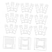 Unomor 50pcs Tabletop Photo Frame Holders Desktop Display Racks for Artwork and Photos Non- Brackets for Home Office Use Convenient Support for All Your Display Needs