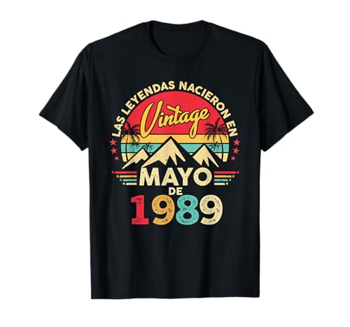 36 Años Cumpleaños Vintage Nacido En Junio 1989 Camiseta