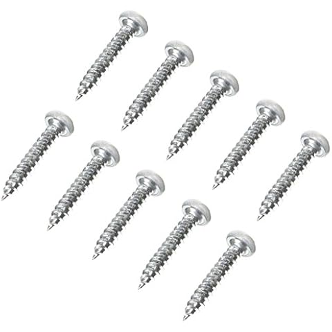 AP Products 012-PSQ500W 8X1 Polar White 1" Square Recessed Pan Head Screw, (Pack of 500) Cover