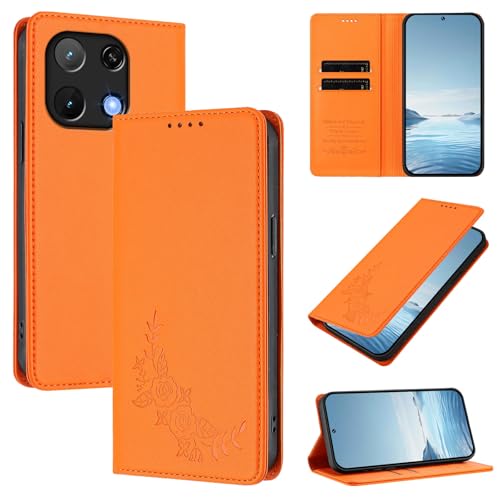 �X�}�z�P�[�X �Ή��@�� for Umidigi Note 90 �yRFID�u���b�N�z�y�J�[�h�z���_�[�t�����z �}�O�l�b�g�J�� �X�^���h�@�\�t���z�X�}�z�P�[�X Orange