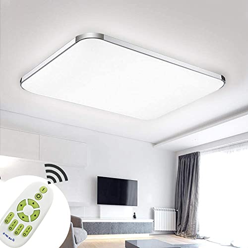 JINPIKER 90W Dimmbar Energieeinsparung LED Deckenleuchten Flur Wohnzimmer Küche Badleuchte,Umweltschutz Deckenlampe (90W Dimmbar) Cover