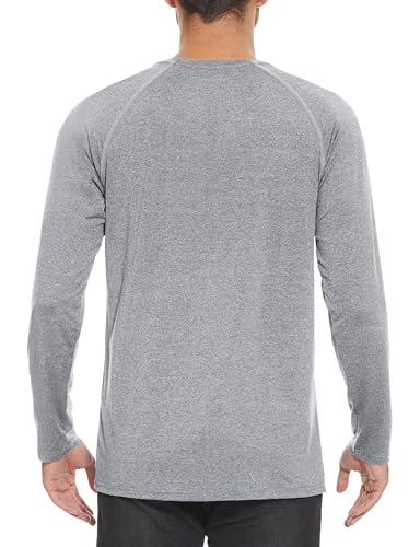 MAGCOMSEN Men's Long Sleeve Shirt Quick Dry UPF 50+ Sun Protection Lightweight T-Shirt Athletic Workout Fishing Tee2