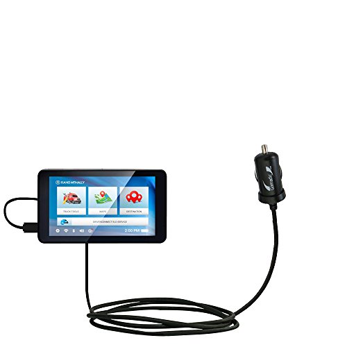 Gomadic Intelligent Compact Car/Auto DC Charger Suitable for The Rand McNally TND 740-2A / 10W Power at Half The Size. Uses Gomadic TipExchange Technology