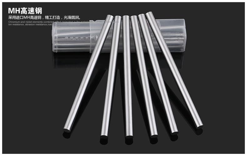 Precision Round Turning Straight Handle high Speed Steel Metric Tool Round Rod Punch pin 8-13.0*100mm DIY White Steel Knife - (Dimensions: M8.2X100 3pcs)