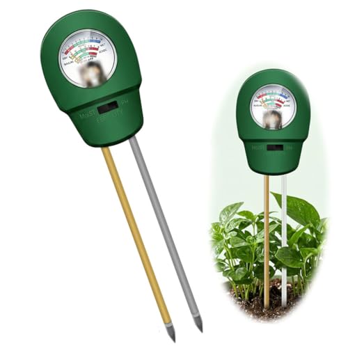Medidor de suelo 3 en 1, para medidor de humedad, fertilidad y pH Suelo