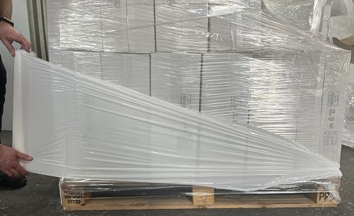 Confezione da 6 bobine di film estensibile manuale bianco coprente, peso 2,4 kg, spessore 30my.