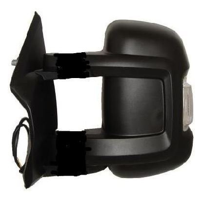 Xenons Online Fiat Ducato Van 2006- Long Arm Electric Black Wing Door Mirror Passenger Side