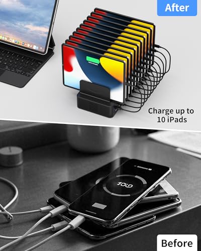 Dywcdnice 100W 10-Port USB-C/USB-A Charging Station with 10 Cables — view 6