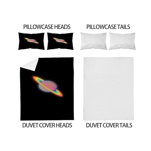 Housse de couette Voie lactée 3 pièces en microfibre résistante et durable - 4