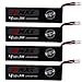Blomiky 4 Pack 3.8V 450mAh Battery Suitable for Emax Tinyhwak RC Quadcopter Drone/E- MAX Battery 4