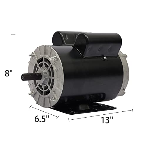 5 Hp Spl 3450 Rpm P56 Frame Air Compressor 60 Hz Electric Motor 208-230 Volts Century Motor Single Phase# B385 #TOP6