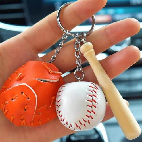 Image of COSTOYFUN Mini Cute Soccer Keychain Bowling Tennis Baseball Keychain for Men Women Boys Girls Gift