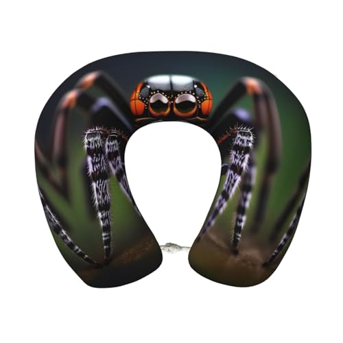 Almohada de viaje de espuma viscoelástica U-shaped Negra miniatura 1